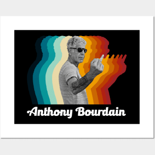 Anthony Bourdain Retro Fade Posters and Art